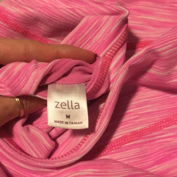 Hot pink and white M Zella capri workout pants - Picture 4 of 7